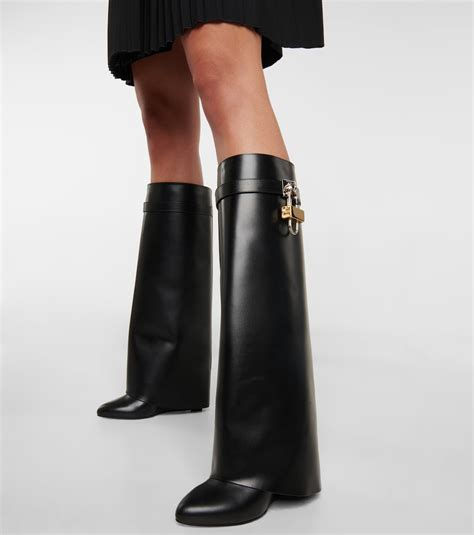 givenchy boots over the knee green|Givenchy shark boots size 41.